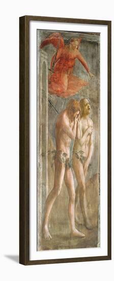 Adam and Eve Banished from Paradise, C.1427 (Fresco) (Pre-Restoration) (See also 200134 and 30029)-Tommaso Masaccio-Framed Premium Giclee Print