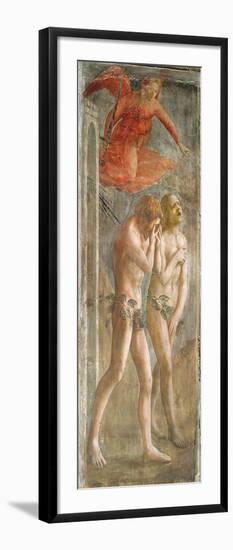 Adam and Eve Banished from Paradise, C.1427 (Fresco) (Pre-Restoration) (See also 200134 and 30029)-Tommaso Masaccio-Framed Premium Giclee Print