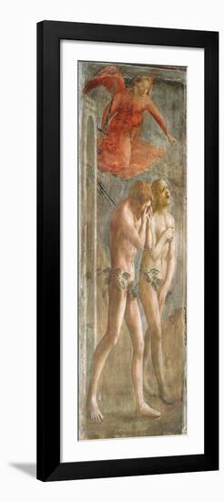 Adam and Eve Banished from Paradise, C.1427 (Fresco) (Pre-Restoration) (See also 200134 and 30029)-Tommaso Masaccio-Framed Premium Giclee Print