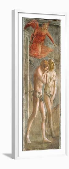 Adam and Eve Banished from Paradise, C.1427 (Fresco) (Pre-Restoration) (See also 200134 and 30029)-Tommaso Masaccio-Framed Premium Giclee Print