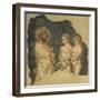 Adam and Eve before Eternal-Guariento-Framed Giclee Print