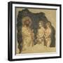 Adam and Eve before Eternal-Guariento-Framed Giclee Print