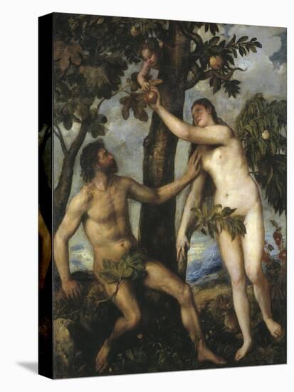 Adam and Eve, C. 1550-Titian (Tiziano Vecelli)-Stretched Canvas