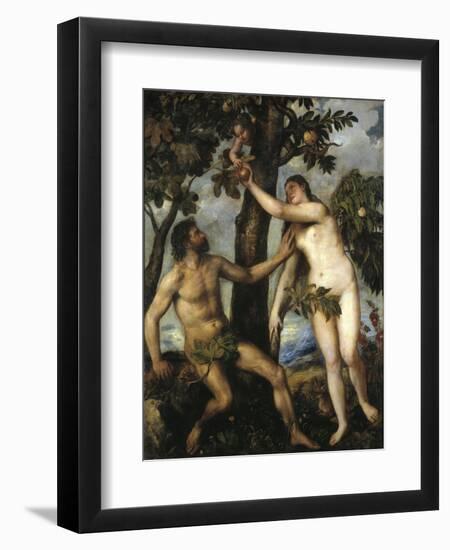 Adam And Eve, Ca. 1550, Italian School-null-Framed Giclee Print