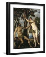 Adam And Eve, Ca. 1550, Italian School-null-Framed Giclee Print