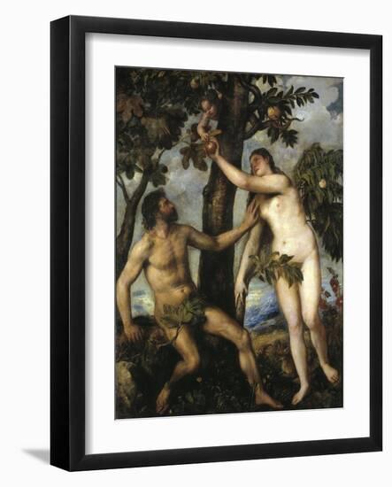 Adam And Eve, Ca. 1550, Italian School-null-Framed Giclee Print