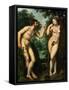 Adam And Eve, Ca. 1597-Peter Paul Rubens-Framed Stretched Canvas