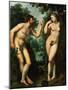 Adam And Eve, Ca. 1597-Peter Paul Rubens-Mounted Giclee Print