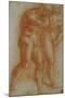 Adam and Eve Chased from Paradise, Copy after Masaccio, Red Chalk-Michelangelo Buonarroti-Mounted Giclee Print