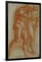 Adam and Eve Chased from Paradise, Copy after Masaccio, Red Chalk-Michelangelo Buonarroti-Framed Giclee Print