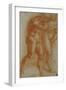 Adam and Eve Chased from Paradise, Copy after Masaccio, Red Chalk-Michelangelo Buonarroti-Framed Giclee Print