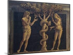 Adam and Eve Committing Original Sin, Detail from Virgin of Victory, 1496-Andrea Mantegna-Mounted Giclee Print
