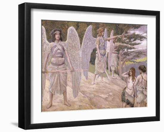 Adam and Eve Driven from Paradise, 1896-1902-James Jacques Joseph Tissot-Framed Giclee Print