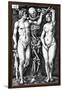 Adam and Eve, Engraved by Hans Sebald Beham, 1543-Barthel Beham-Framed Giclee Print