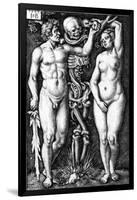 Adam and Eve, Engraved by Hans Sebald Beham, 1543-Barthel Beham-Framed Giclee Print