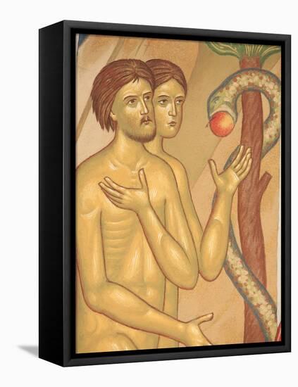 Adam and Eve Fresco at Monastery of Saint-Antoine-le-Grand-Pascal Deloche-Framed Stretched Canvas