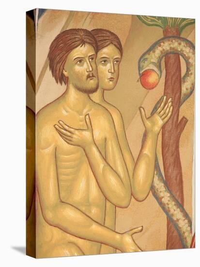 Adam and Eve Fresco at Monastery of Saint-Antoine-le-Grand-Pascal Deloche-Stretched Canvas