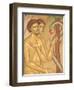 Adam and Eve Fresco at Monastery of Saint-Antoine-le-Grand-Pascal Deloche-Framed Photographic Print