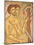 Adam and Eve Fresco at Monastery of Saint-Antoine-le-Grand-Pascal Deloche-Mounted Photographic Print