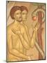 Adam and Eve Fresco at Monastery of Saint-Antoine-le-Grand-Pascal Deloche-Mounted Photographic Print