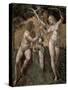 Adam and Eve, from the 'Stanza Della Segnatura', c.1508-11-Raphael-Stretched Canvas