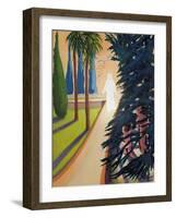 Adam and Eve Hiding from God in the Garden of Eden, 2003-Dinah Roe Kendall-Framed Giclee Print