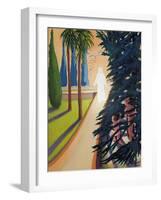 Adam and Eve Hiding from God in the Garden of Eden, 2003-Dinah Roe Kendall-Framed Giclee Print