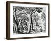 Adam and Eve Hiding from the Lord, Plate 3 of 'The Story of the First Men', Engraved by Jan…-Maarten de Vos-Framed Giclee Print