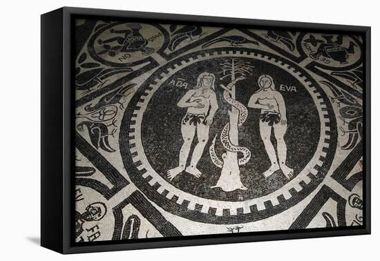 Adam and Eve in Front of Serpent-null-Framed Stretched Canvas