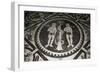 Adam and Eve in Front of Serpent-null-Framed Photographic Print