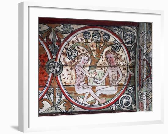 Adam and Eve in Garden of Eden-null-Framed Giclee Print