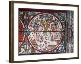 Adam and Eve in Garden of Eden-null-Framed Giclee Print