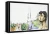 Adam and Eve in Garden of Eden-null-Framed Stretched Canvas