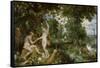 Adam and Eve in Paradise, circa 1610-15-Jan Brueghel the Elder-Framed Stretched Canvas