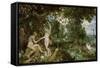Adam and Eve in Paradise, circa 1610-15-Jan Brueghel the Elder-Framed Stretched Canvas
