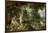 Adam and Eve in Paradise, circa 1610-15-Jan Brueghel the Elder-Framed Giclee Print