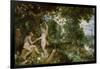 Adam and Eve in Paradise, circa 1610-15-Jan Brueghel the Elder-Framed Giclee Print