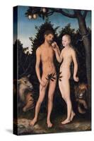 Adam and Eve in Paradise (The Fal), 1531-Lucas Cranach the Elder-Stretched Canvas