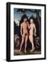 Adam and Eve in Paradise (The Fal), 1531-Lucas Cranach the Elder-Framed Giclee Print
