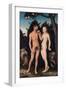 Adam and Eve in Paradise (The Fal), 1531-Lucas Cranach the Elder-Framed Giclee Print