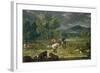 Adam and Eve in Paradise-Johann Wenzel Peter-Framed Giclee Print