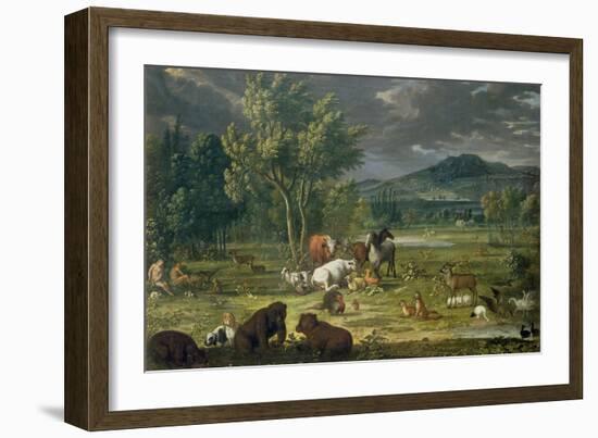 Adam and Eve in Paradise-Johann Wenzel Peter-Framed Giclee Print