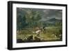 Adam and Eve in Paradise-Johann Wenzel Peter-Framed Giclee Print