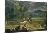 Adam and Eve in Paradise-Johann Wenzel Peter-Mounted Giclee Print