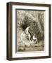 Adam and Eve in Paradise-Gustave Doré-Framed Giclee Print