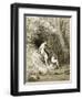 Adam and Eve in Paradise-Gustave Doré-Framed Giclee Print