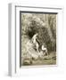 Adam and Eve in Paradise-Gustave Doré-Framed Giclee Print