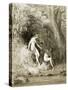 Adam and Eve in Paradise-Gustave Doré-Stretched Canvas