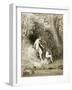 Adam and Eve in Paradise-Gustave Doré-Framed Giclee Print