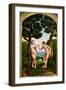 Adam and Eve in Paradise-Jan van Scorel-Framed Giclee Print